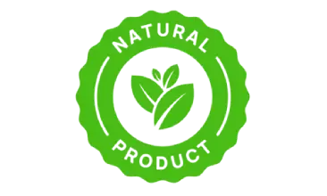 100% natural ingredients badge